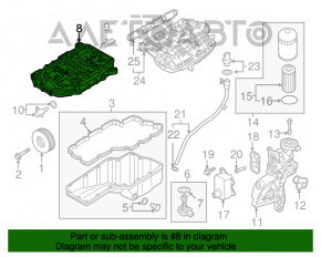 Полуподдон масляный Audi A4 B9 17- 2.0T