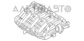 Коллектор впускной VW Tiguan 18- новый OEM оригинал