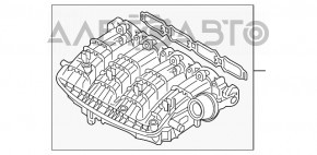 Colector de admisie pentru Audi A3 8V 15-16 4d 1.8T