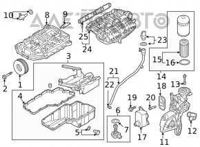 Датчик уровня масла Audi A4 B9 17- 2.0T