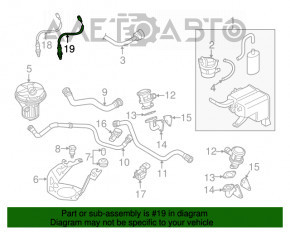 Sonda lambda stânga a doua VW Passat b7 12-15 SUA 3.6