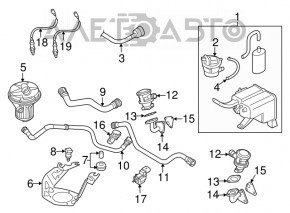 Sonda lambda stânga a doua VW Passat b7 12-15 SUA 3.6