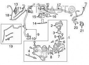 Senzorul de temperatură a lichidului de răcire Audi A4 B9 17- 2.0T