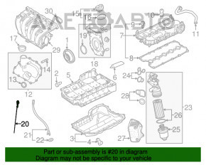 Щуп маслянный VW Jetta 11-18 USA 2.5 новый OEM оригинал