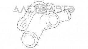 Corpul senzorului de temperatură a lichidului de răcire VW Passat b7 12-15 SUA 2.5