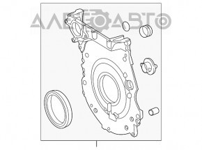 Передняя крышка двигателя VW Passat b7 12-15 USA 2.5 нижняя