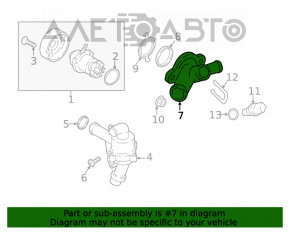 Flanșa sistemului de răcire VW Beetle 12-19 2.5