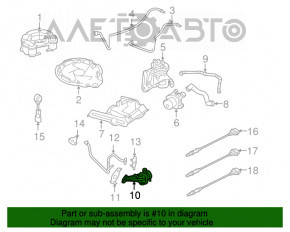 Клапан ЕГР VW Passat b7 12-15 USA 2.5 cbta, ccca,