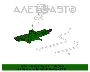 Домкрат Lexus RX350 RX450h 10-15 ржавый