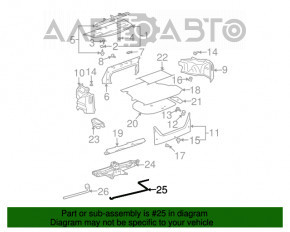 Ручка домкрата Lexus RX350 RX450h 10-15 ржавая