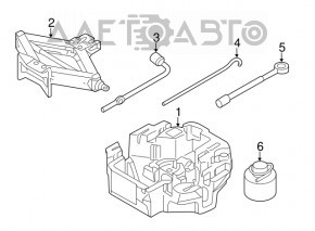 Cârlig de remorcare Kia Soul 14-19 nou original OEM