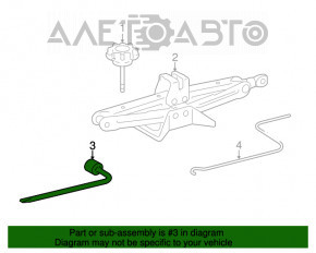 Ключ балонный гаечный Lexus RX350 RX450h 16-22