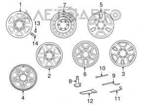 Cheie cheie balon Toyota Prius 30 10-15 luminos.