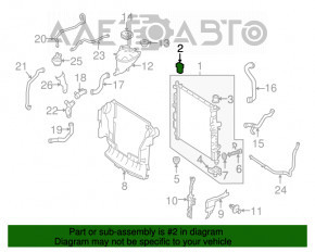 Suport radiator stânga superioară Mercedes X164 GL