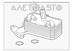 Radiatorul de ulei pentru cutia de viteze automată a VW Passat b7 12-15 SUA 1.8T, nou, neoriginal.