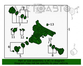 Diferențialul spate reductor Audi Q5 80A 18-20 36k