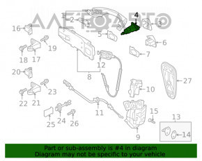 Burlanul broastei usii din fata stanga VW Atlas 18-