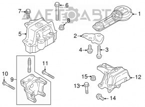 Suport motor dreapta Mitsubishi Outlander 14-19 3.0