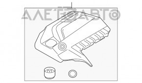 Capacul motorului BMW X5 E70 07-13 3.0 N55 are fixarea ruptă