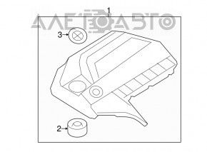 Накладка двигателя BMW 5 F10 13-15 3.0T