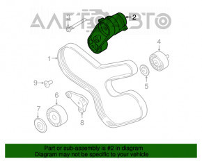 Roleta tensorului curelei de transmisie pentru BMW X5 E70 N55 3.0