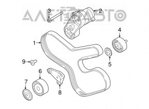 Roleta tensorului curelei de transmisie pentru BMW X5 E70 N55 3.0