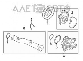 Pompa de racire Mini Cooper Clubman R55 07-14 1.6 turbo noua originala OEM