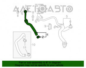 Racordul de admisie a aerului pentru Mini Cooper Clubman R55 07-14 1.6 turbo