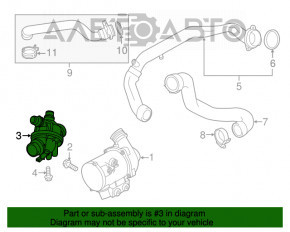 Corpul termostatului BMW 5 F10 10-17