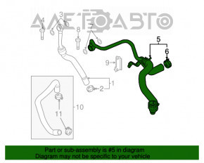 Radiatorul de retur al apei pentru Mini Cooper Clubman R55 07-14 1.6 turbo