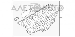 Colector de admisie pentru BMW X5 E70 07-13 3.0 N55