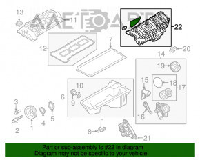 Colector de admisie pentru BMW X5 E70 07-13 3.0 N55