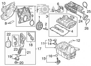 Colector de admisie Mini Cooper F56 3d 14- 1.5t nou OEM original