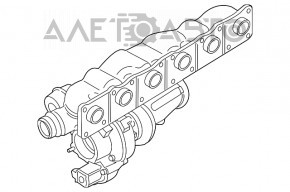 Турбина в сборе с коллектором BMW 5 F10 11-16 3.0T N55