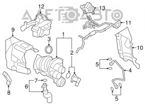 Compresorul turbo pentru Mini Cooper S Clubman R55 07-14 1.6 turbo