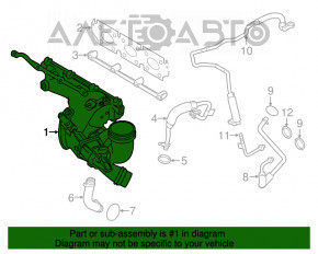 Турбина Mini Cooper F56 3d 14- 1.5t 12к