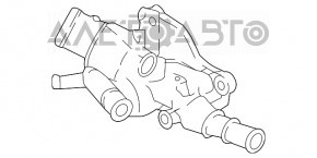 Corpul termostatului cu termostat pentru Nissan Rogue Sport 17-19