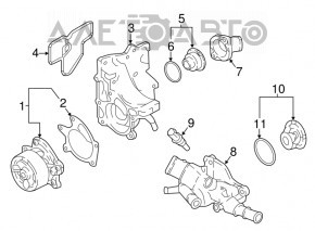 Corpul termostatului cu termostat pentru Nissan Rogue Sport 17-19