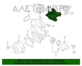 Flanșa sistemului de răcire Nissan Rogue 21-22 2.5