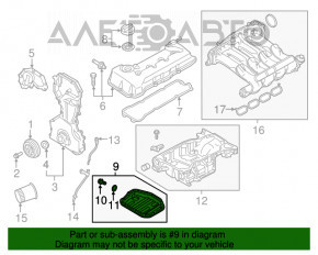 Поддон масляный Nissan Rogue Sport 17-19