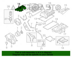 Capac motor dreapta BMW X5 E70 07-13 4.8 N62