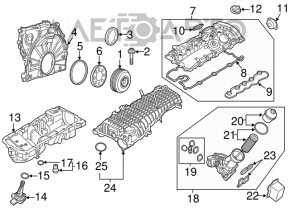 Крышка клапанная BMW 7 G11 G12 16-19 B58 новый OEM оригинал