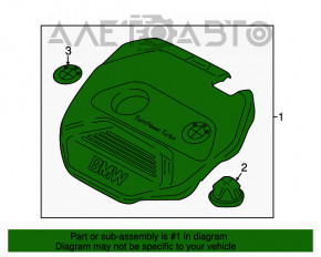 Capacul motorului BMW X1 F48 16-19 B46