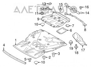 Накладка телевизора BMW F30 17-18 2.0T B46 новый OEM оригинал