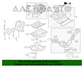 Capacul gurii de umplere a uleiului pentru BMW X1 F48 16-22 B46