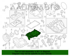 Palet ulei BMW X3 F25 11-17 2.0 AWD