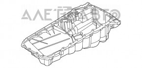 Поддон масляный BMW 7 G11 G12 16-22 B58