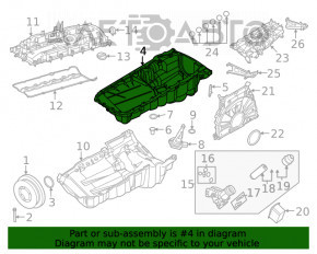 Поддон масляный BMW 7 G11 G12 16-22 B58