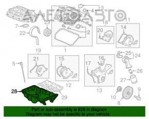 Поддон масляный Acura MDX 14-20