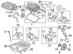 Поддон масляный Acura MDX 14-20